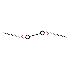 4,4'-Diundecanoyloxydiphenyldiacetylene structure
