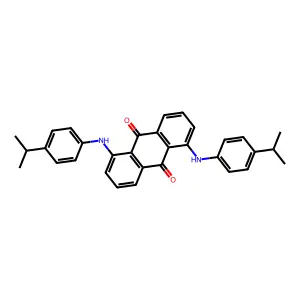 9,10-Anthracenedione, 1,5-bis[[4-(1-methylethyl)phenyl]amino]- structure