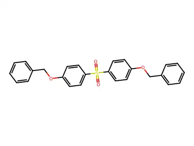 Bis(4-benzyloxyphenyl) sulphone structure
