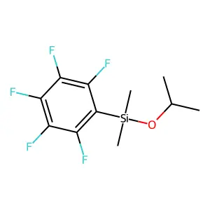 2-Dimethyl(pentafluorophenyl)silyloxypropane structure