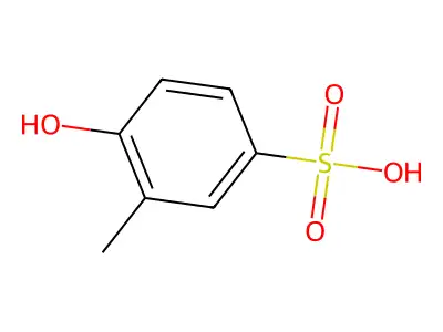 4-Hydroxy-3-methylbenzenesulfonic acid structure