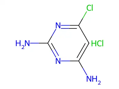 2,4-Pyrimidinediamine, 6-chloro-, monohydrochloride structure