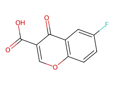 6-Fluorochromone-3-carboxylic acid structure