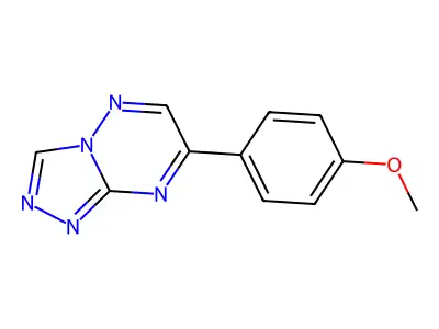 1,2,4-Triazolo(4,3-b)(1,2,4)triazine, 7-(4-methoxyphenyl)- structure