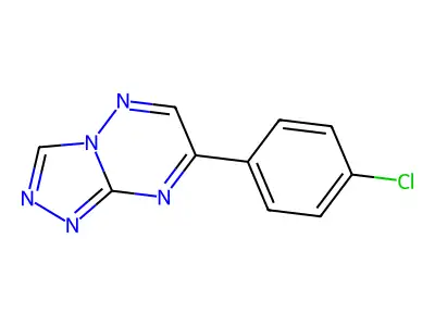 1,2,4-Triazolo(4,3-b)(1,2,4)triazine, 7-(2-chlorophenyl)- structure