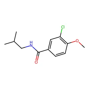 3-chloro-4-methoxy-N-(2-methylpropyl)benzamide structure