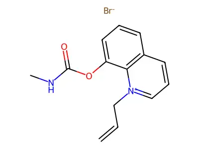 Quinolinium, 1-allyl-8-hydroxy-, bromide, methylcarbamate structure
