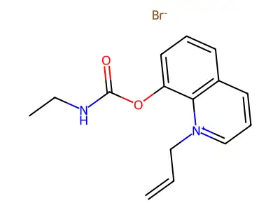 Quinolinium, 1-allyl-8-hydroxy-, bromide, ethylcarbamate structure