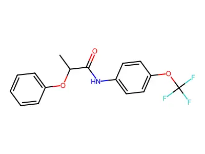 2-phenoxy-N-[4-(trifluoromethoxy)phenyl]propanamide structure