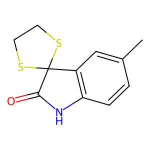 5'-methylspiro[1,3-dithiolane-2,3'-indol]-2'(1'H)-one structure