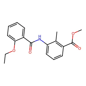 Methyl 3-{[(2-ethoxyphenyl)carbonyl]amino}-2-methylbenzoate structure