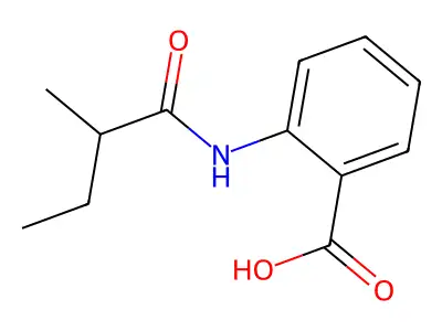2-[(2-Methylbutanoyl)amino]benzoic acid structure