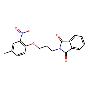 1H-Isoindole-1,3(2H)-dione, 2-[3-(4-methyl-2-nitrophenoxy)propyl]- structure