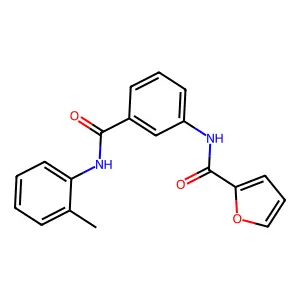 N-{3-[(2-methylphenyl)carbamoyl]phenyl}furan-2-carboxamide structure