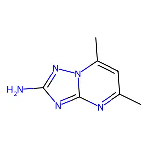5,7-Dimethyl-(1,2,4)triazolo(1,5-a)pyrimidin-2-amine structure