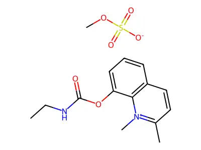 Quinaldinium, 8-hydroxy-1-methyl-, methylsulfate, ethylcarbamate structure
