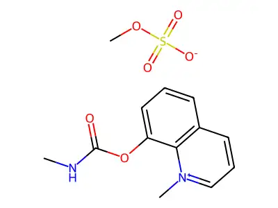 Quinolinium, 8-hydroxy-1-methyl-, methylsulfate, methylcarbamate structure