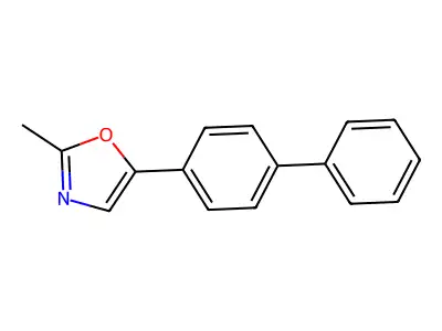 5-(4-Biphenylyl)-2-methyloxazole structure