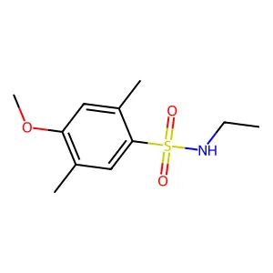 N-ethyl-4-methoxy-2,5-dimethylbenzenesulfonamide structure