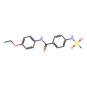 N-(4-ethoxyphenyl)-4-(methanesulfonamido)benzamide structure