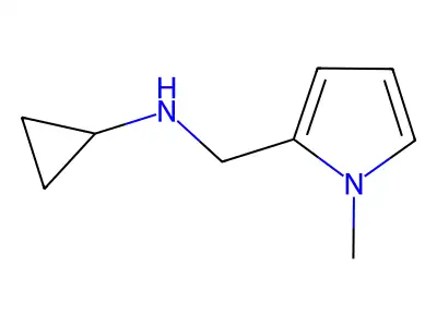 N-[(1-methyl-1H-pyrrol-2-yl)methyl]cyclopropanamine structure