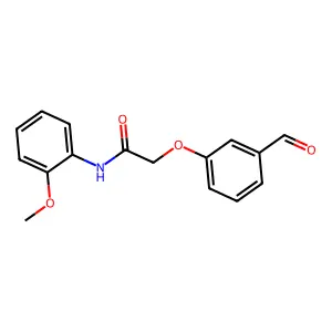 2-(3-甲酰基苯氧基)-N-(2-甲氧基苯基)乙酰胺 structure