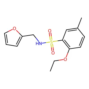 2-ethoxy-N-(2-furylmethyl)-5-methylbenzenesulfonamide structure