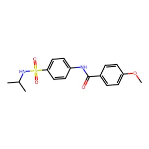 N-{4-[(isopropylamino)sulfonyl]phenyl}-4-methoxybenzamide structure