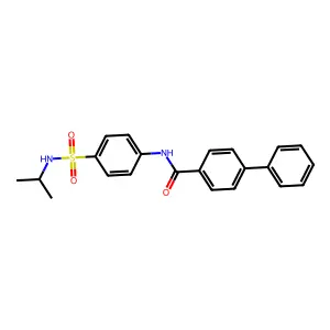 4-phenyl-N-[4-(propan-2-ylsulfamoyl)phenyl]benzamide structure