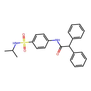 N-{4-[(isopropylamino)sulfonyl]phenyl}-2,2-diphenylacetamide structure