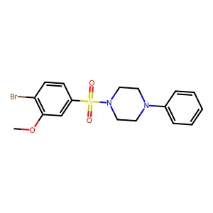 1-(4-Bromo-3-methoxybenzenesulfonyl)-4-phenylpiperazine structure
