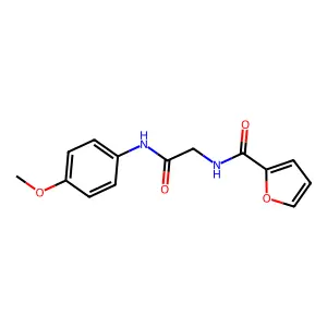 N-[2-(4-methoxyanilino)-2-oxoethyl]furan-2-carboxamide structure