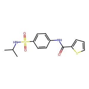 N-[4-(propan-2-ylsulfamoyl)phenyl]thiophene-2-carboxamide structure