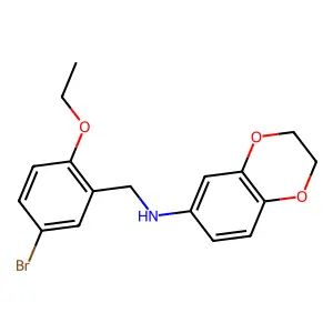(5-Bromo-2-ethoxybenzyl)2,3-dihydro-1,4-benzodioxin-6-ylamine structure