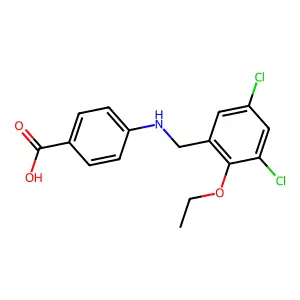 4-[(3,5-二氯-2-乙氧基苄基)氨基]苯甲酸 structure
