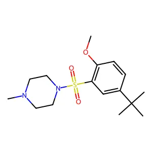 1-(5-Tert-butyl-2-methoxyphenyl)sulfonyl-4-methylpiperazine structure