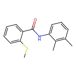 N-(2,3-二甲基苯基)-2-甲硫基苯甲酰胺 structure