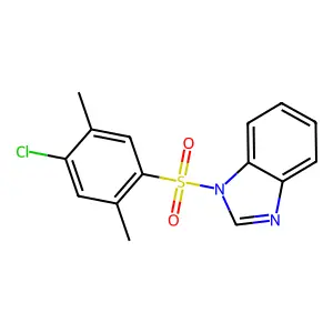 1-[(4-chloro-2,5-dimethylphenyl)sulfonyl]-1H-benzimidazole structure