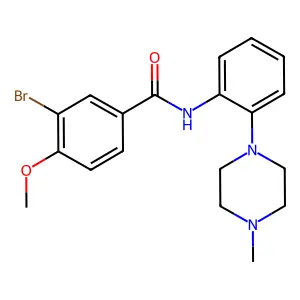 3-bromo-4-methoxy-N-[2-(4-methylpiperazin-1-yl)phenyl]benzamide structure
