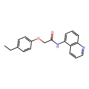 2-(4-ethylphenoxy)-N-quinolin-5-ylacetamide structure