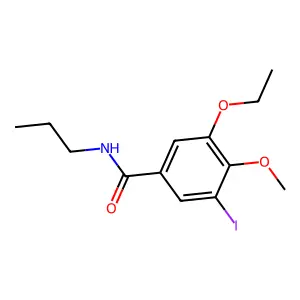 3-ethoxy-5-iodo-4-methoxy-N-propylbenzamide structure