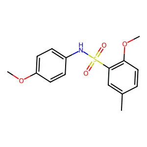 2-methoxy-N-(4-methoxyphenyl)-5-methylbenzenesulfonamide structure