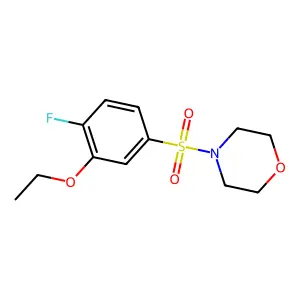 4-(3-Ethoxy-4-fluorophenyl)sulfonylmorpholine structure