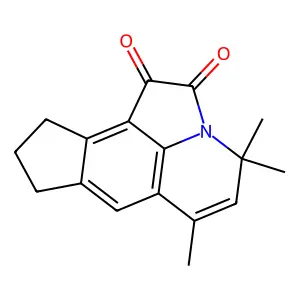 4,4,6-trimethyl-4,8,9,10-tetrahydrocyclopenta[g]pyrrolo[3,2,1-ij]quinoline-1,2-dione structure