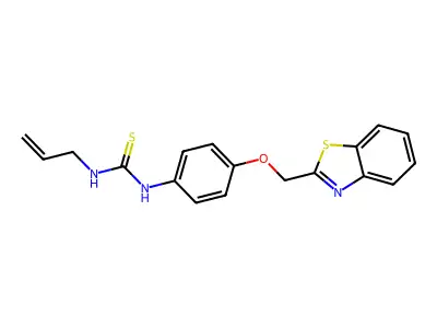 1-[4-(1,3-Benzothiazol-2-ylmethoxy)phenyl]-3-prop-2-enylthiourea structure