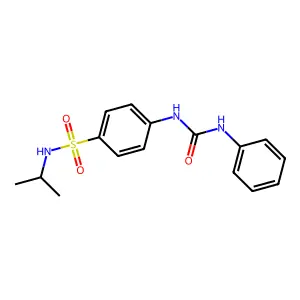 4-[(anilinocarbonyl)amino]-N-isopropylbenzenesulfonamide structure