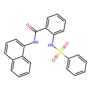 2-(苯磺酰氨基)-N-(1-萘基)苯甲酰胺 structure
