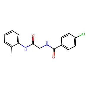4-chloro-N-[2-(2-methylanilino)-2-oxoethyl]benzamide structure