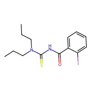 N-(dipropylcarbamothioyl)-2-iodobenzamide structure