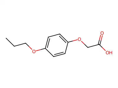 (4-Propoxyphenoxy)acetic acid structure